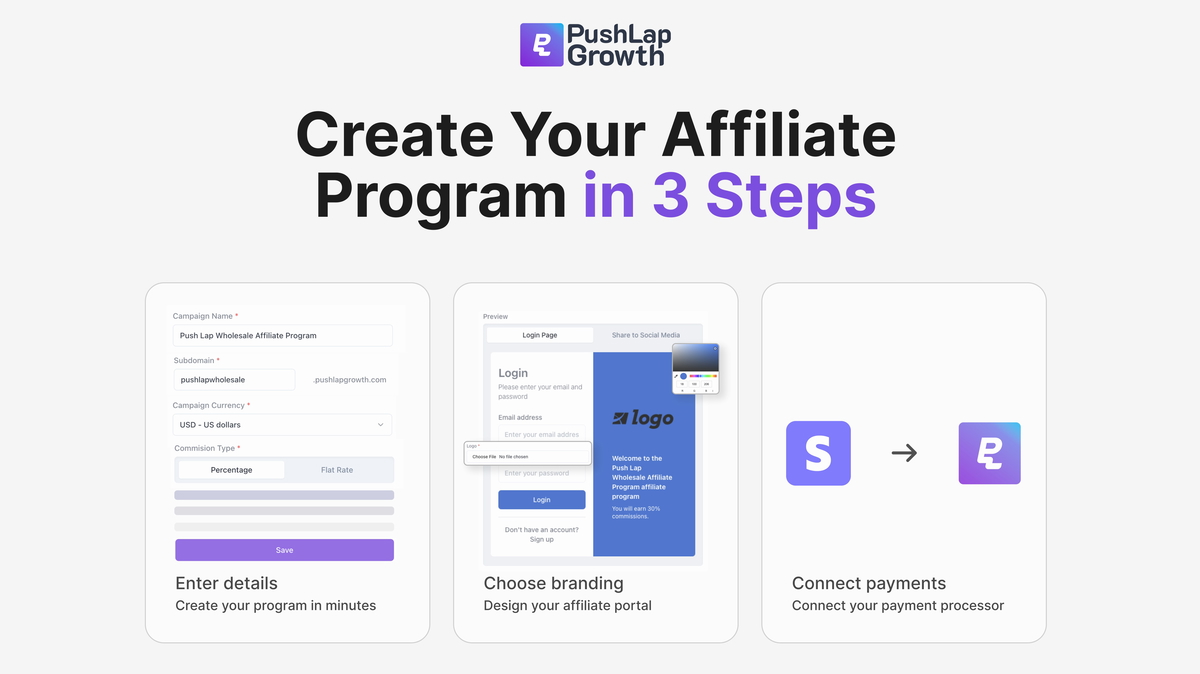 Set up your affiliate program fast