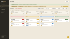 GateCurate board at the monthly cap, with new inquiries captured in full and awaiting the next scoring cycle thumbnail