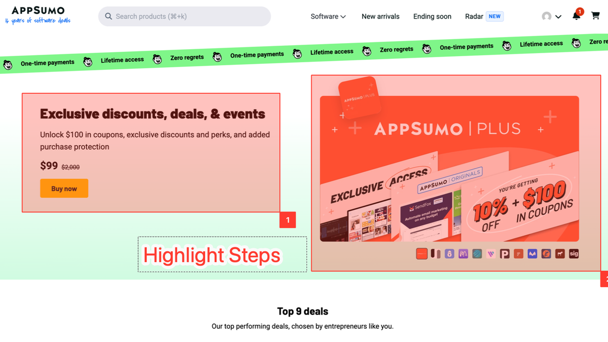 Annotate with Highlight Steps