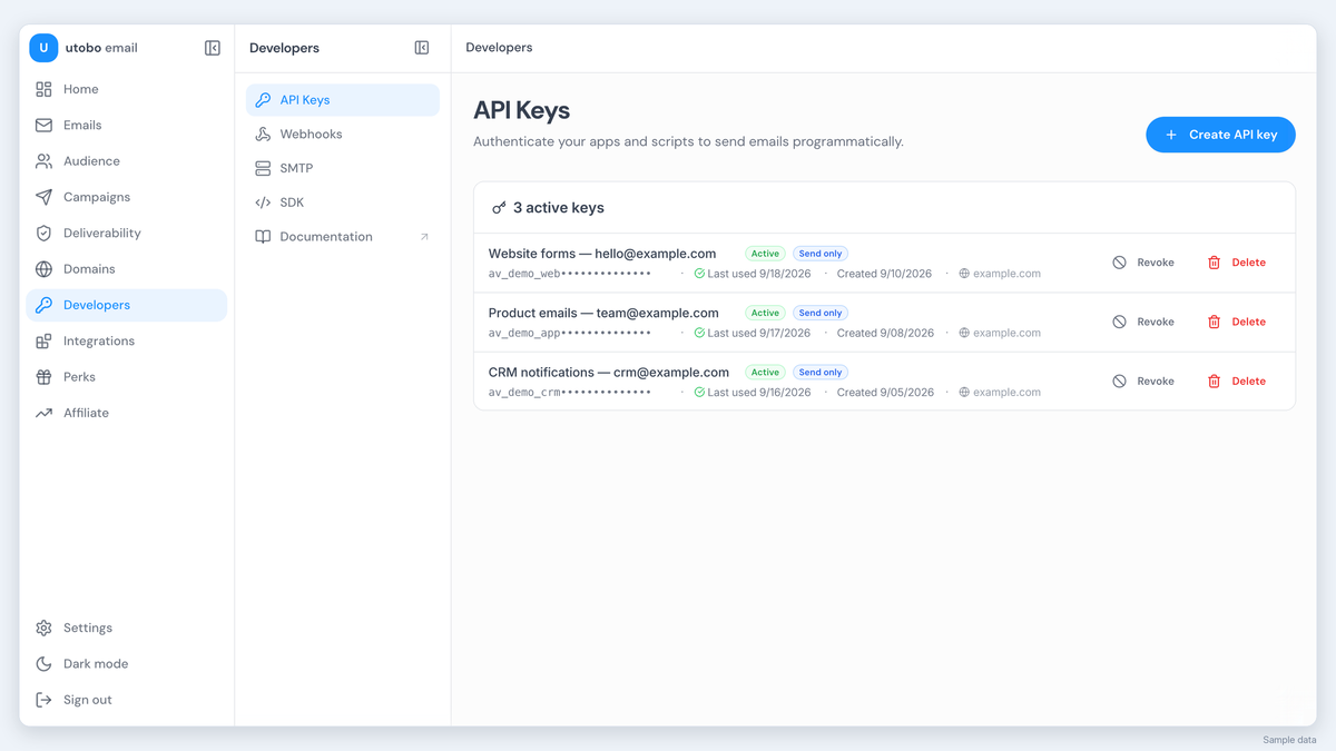 Organize your audience and protect your sending