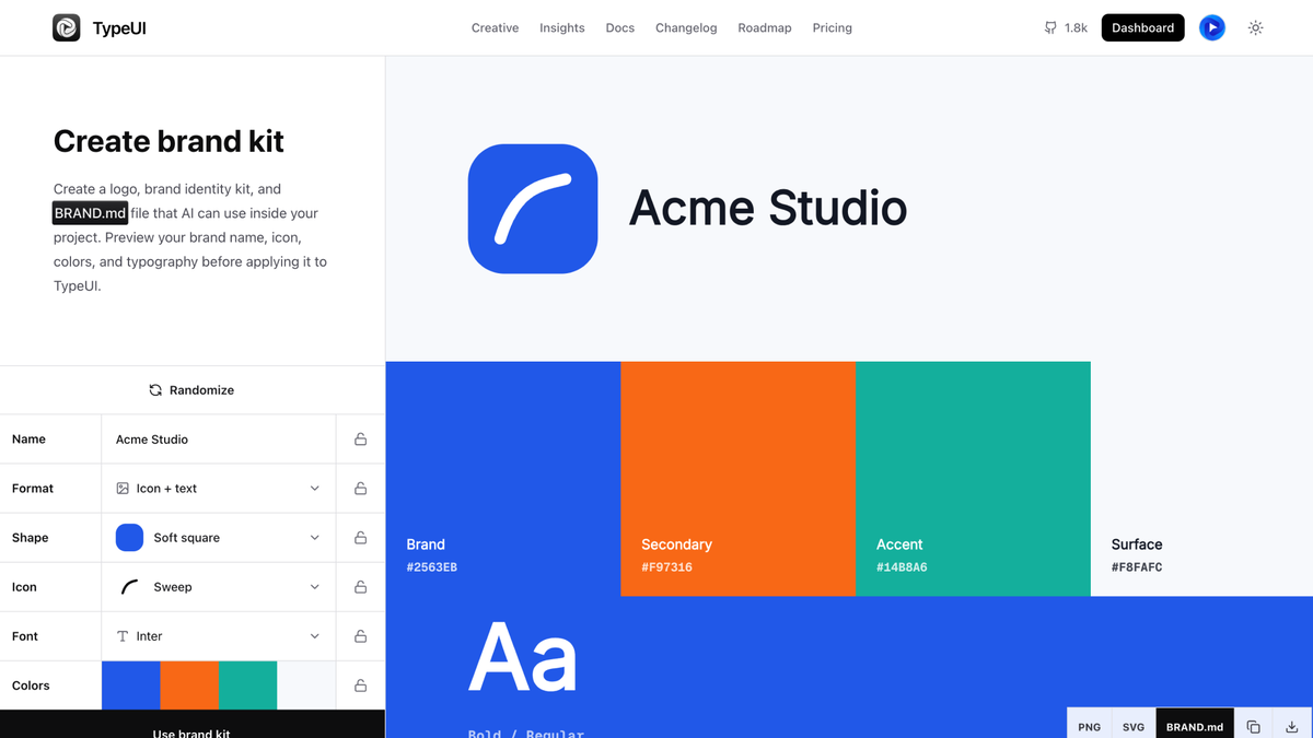 Brand kit and design systems