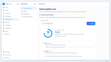 utobo Email deliverability dashboard with bounce and spam-complaint rates thumbnail