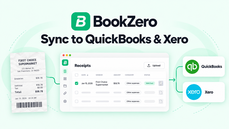 BookZero workflow showing a matched receipt syncing to QuickBooks or Xero. thumbnail