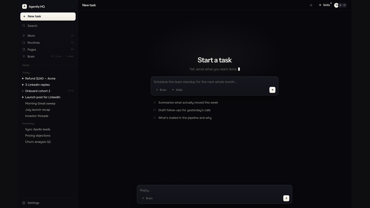 Delegate work to Jarvis