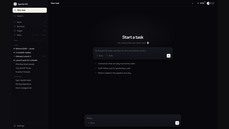 Agently chat where you start a task and Jarvis works from your company context thumbnail
