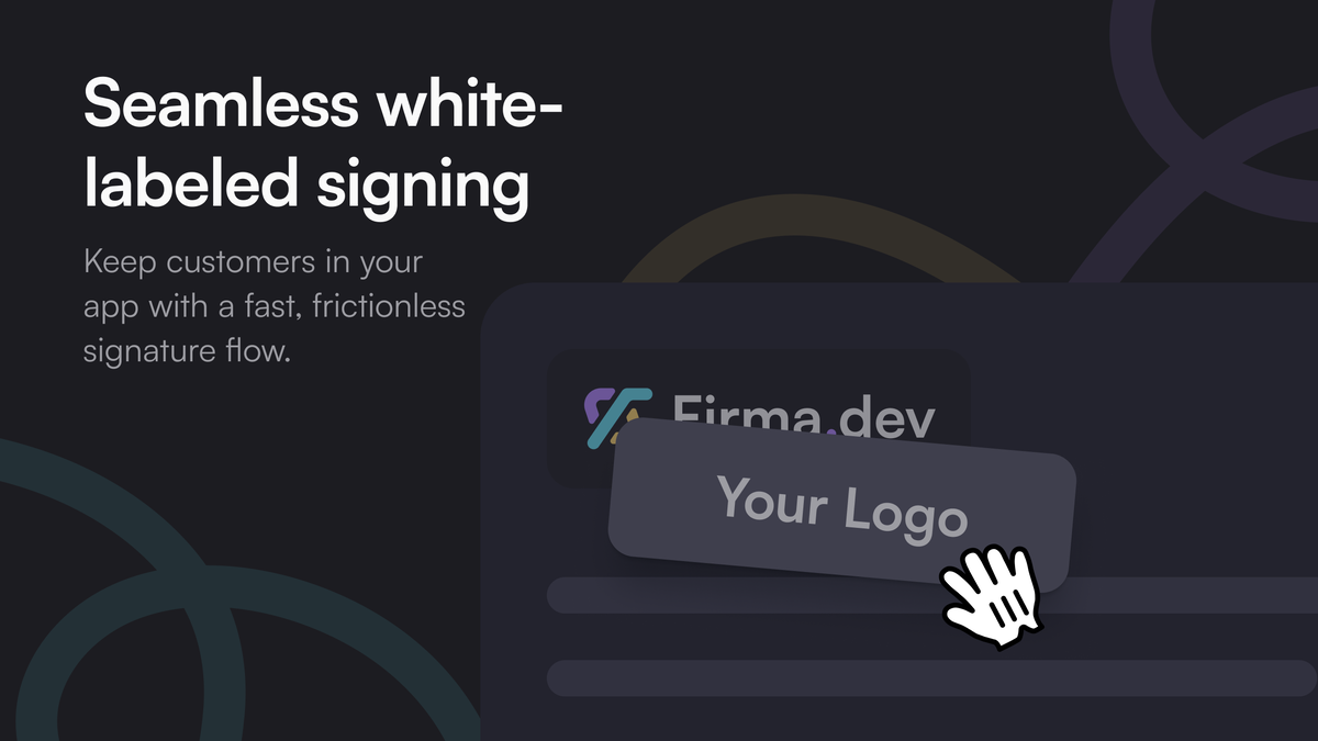 Firma.dev offers white-labeled signing