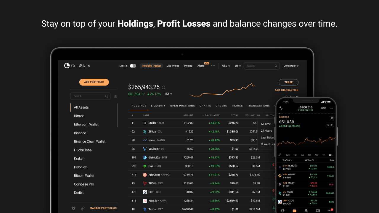 CoinStats - Crypto Portfolio Manager