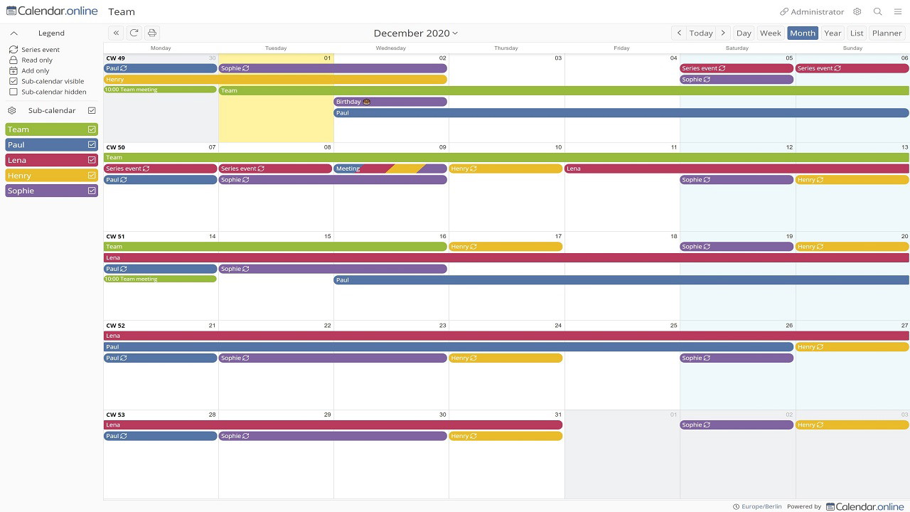 Calendar.online