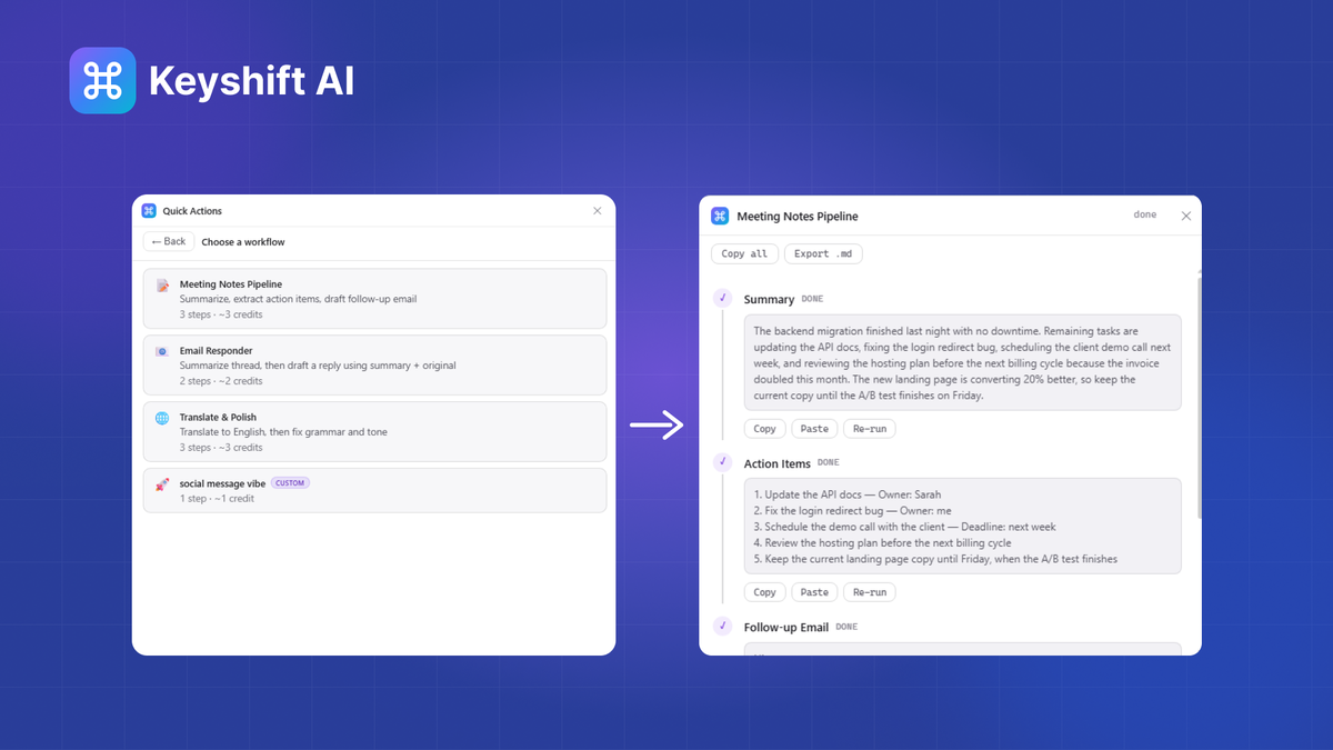 Build workflows that do the heavy lifting