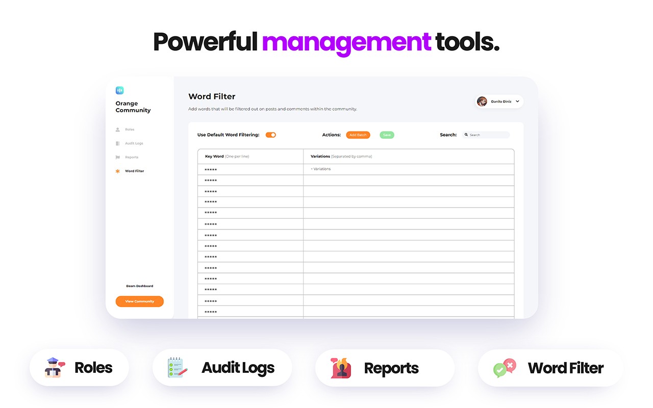 Integrated management tools
