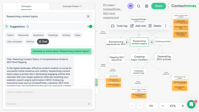 ContextMinds - Map out content ideas and keywords | AppSumo
