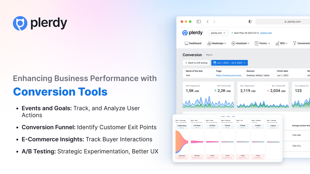 Track and optimize your conversion funnel