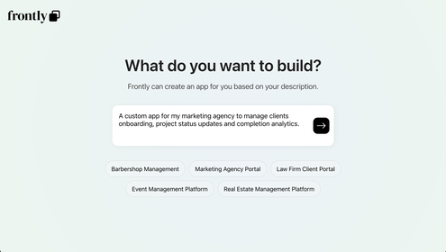 Frontly - Build custom software in minutes with AI | AppSumo