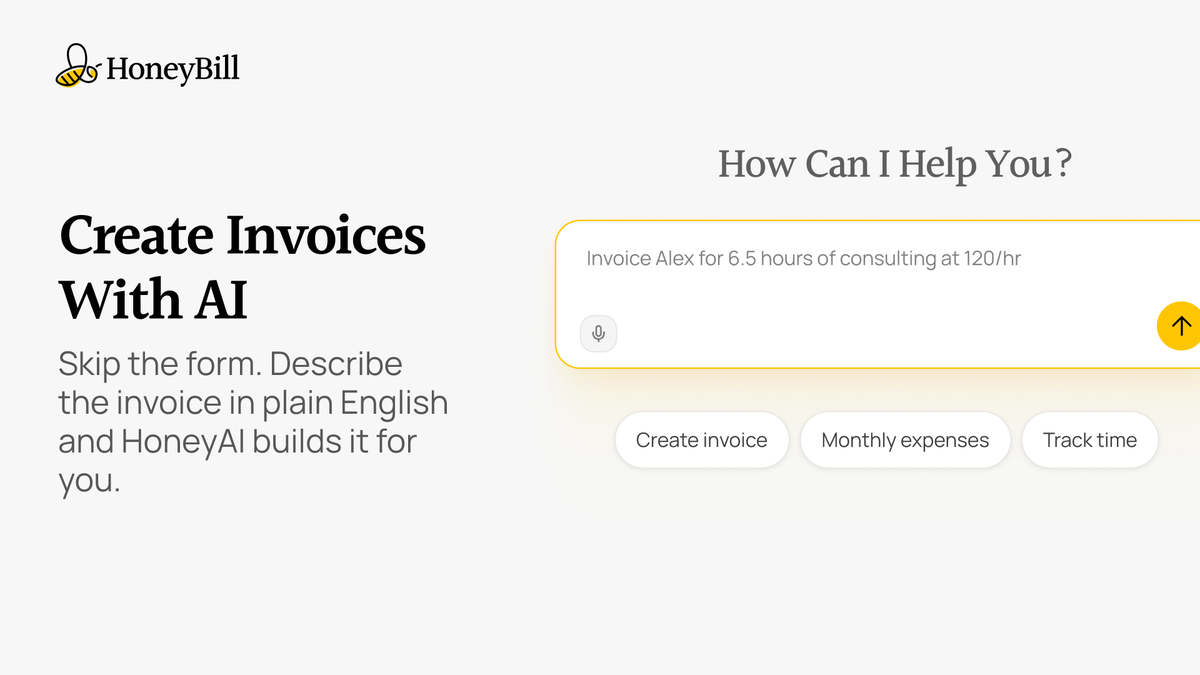 Whip up branded invoices in seconds