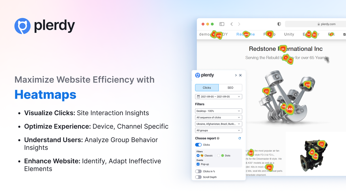 Analyze on-site behavior with heatmaps
