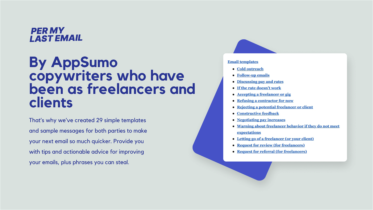 Per My Last Email: Email Tips and Templates for Freelancers and Clients