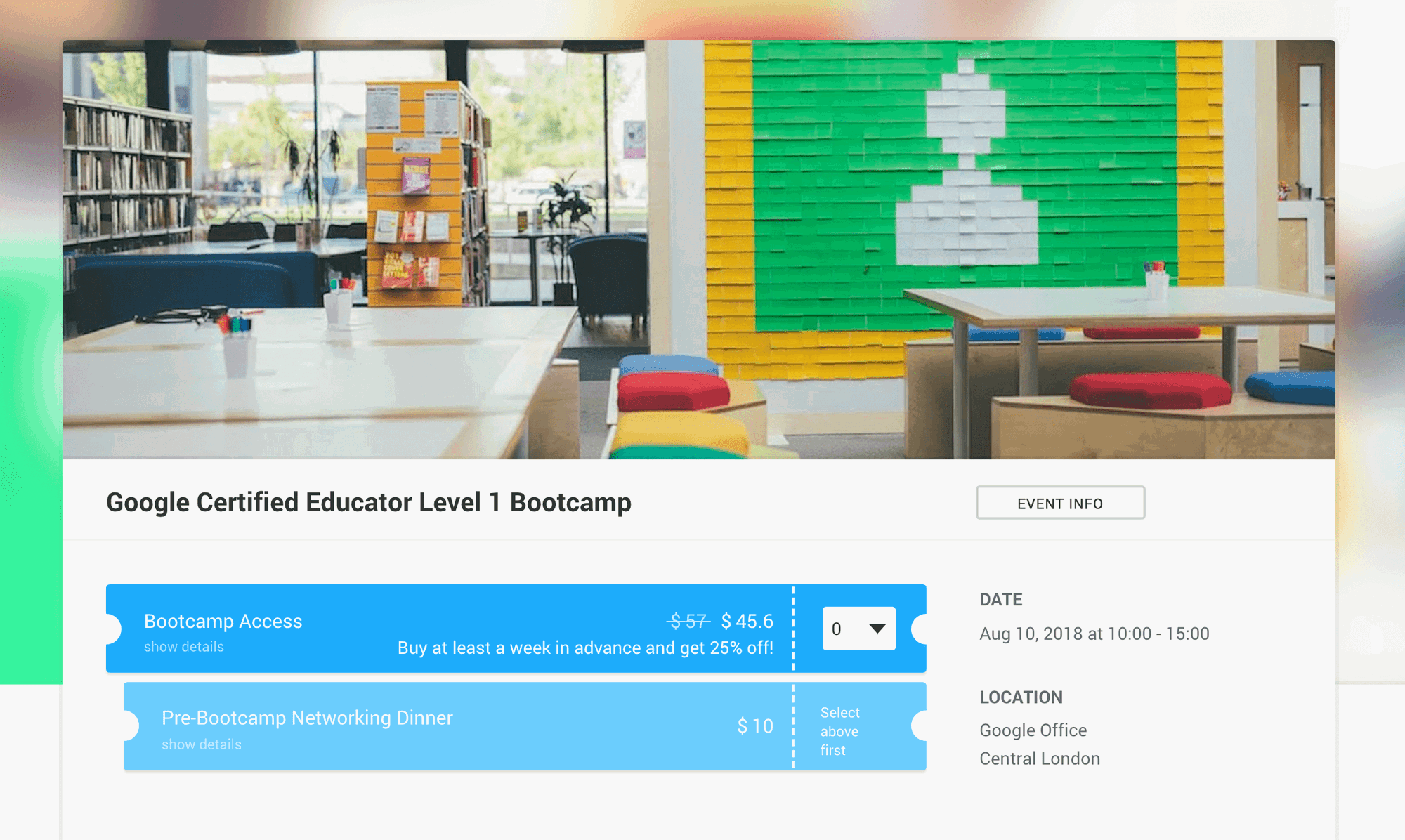 Lifetime Access to EventsFrame