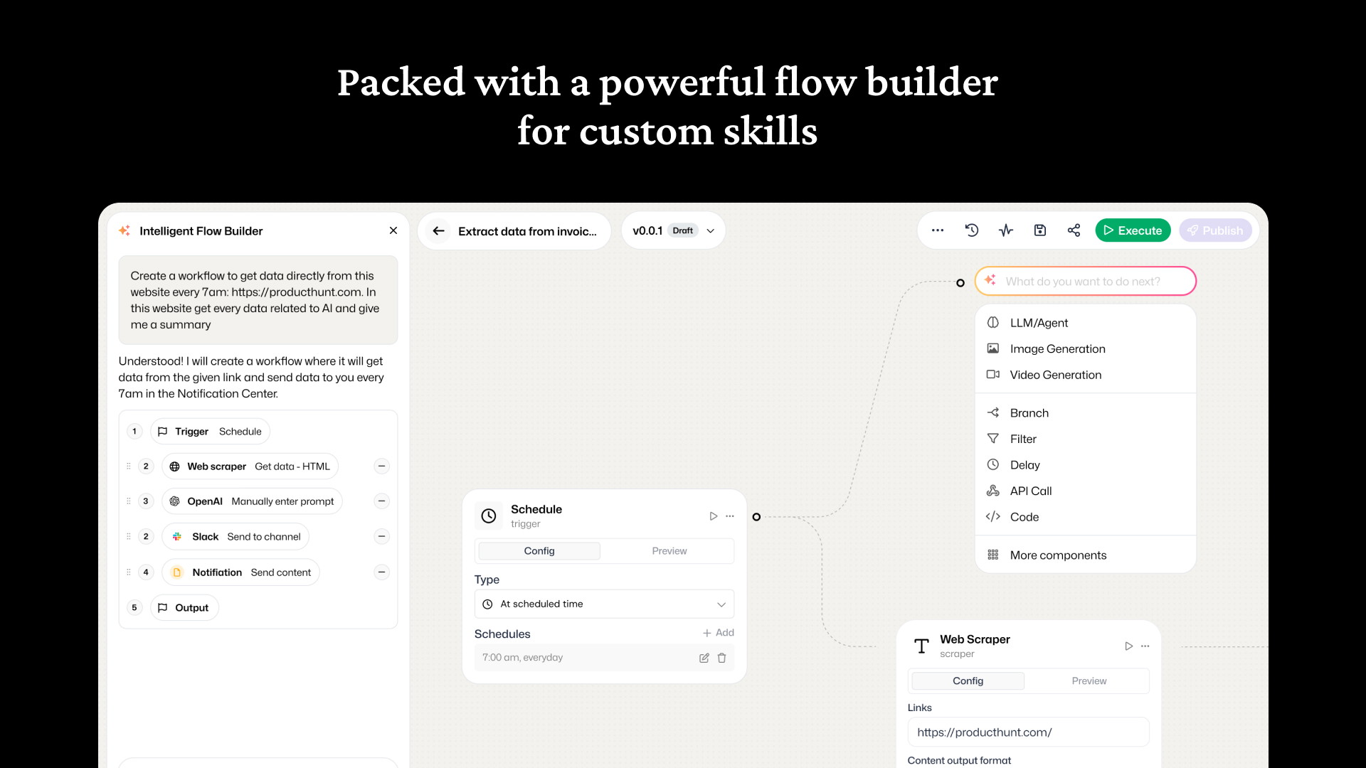 Intelligent Flow Builder