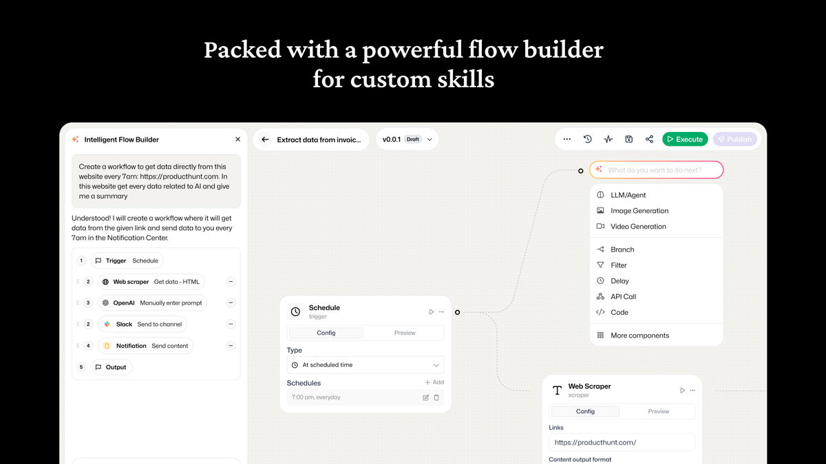 Intelligent Flow Builder