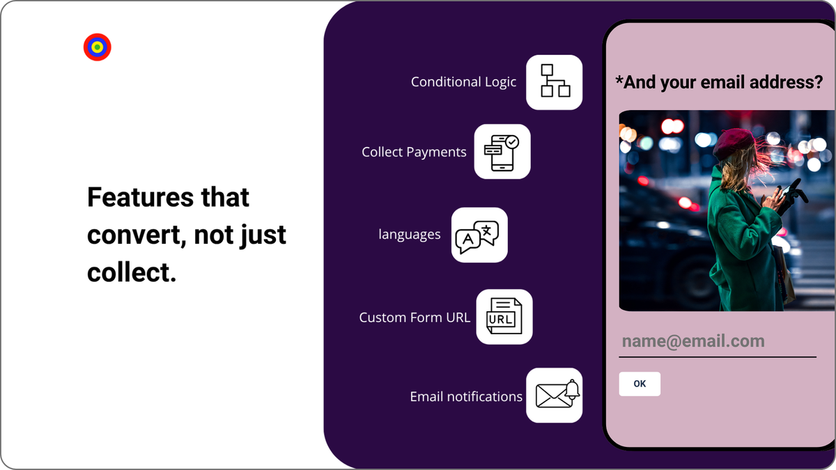 Turn form responses into beautiful charts and visual feedback.