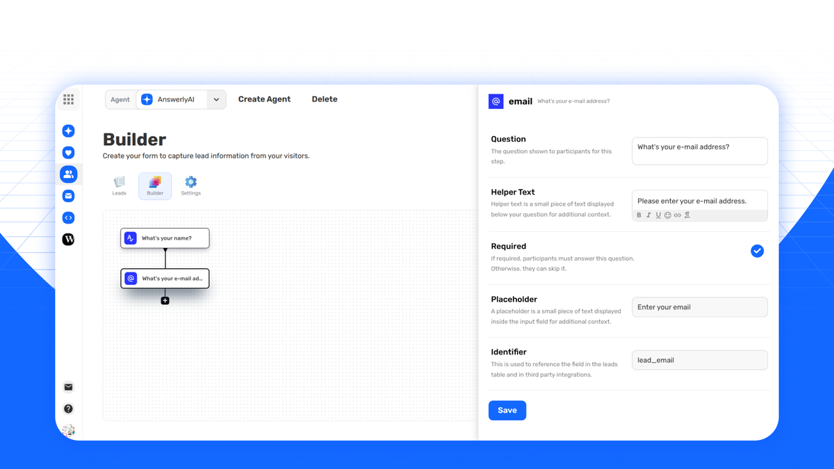 Turn support conversations into leads
