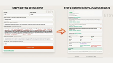 ListingAI Generate tab - AI-powered listing generator with real Etsy keyword data thumbnail