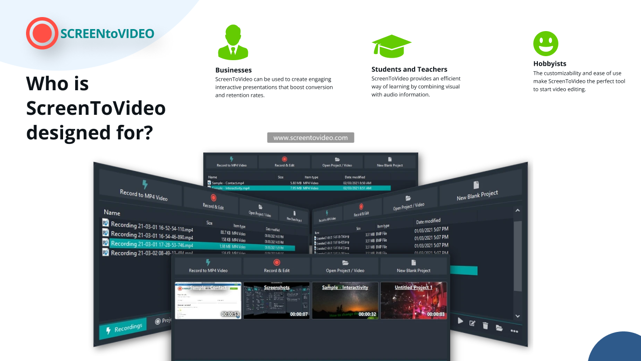 ScreenToVideo - Plus exclusive