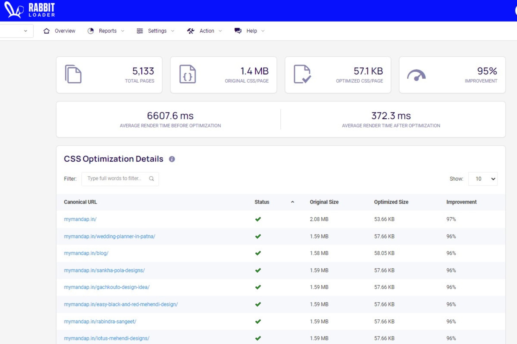 Critical CSS optimization