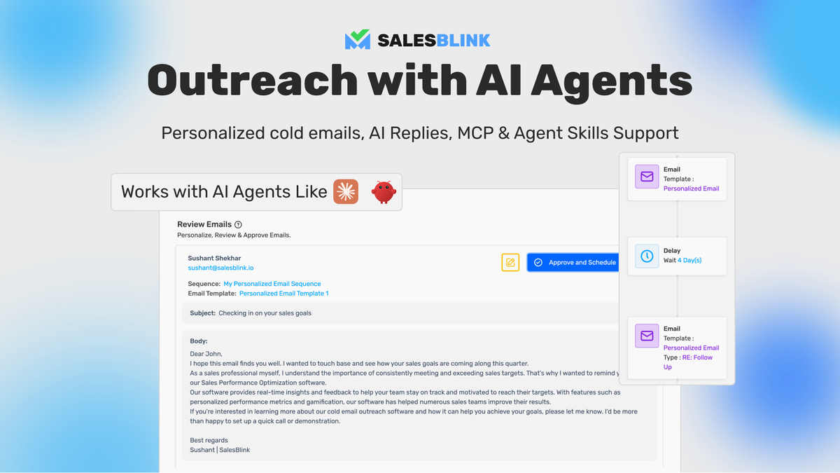 Launch cold email sequences in minutes with AI