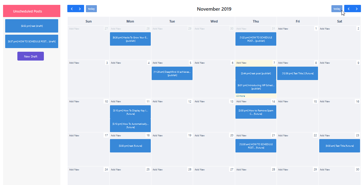 Simplify scheduling with drag-and-drop