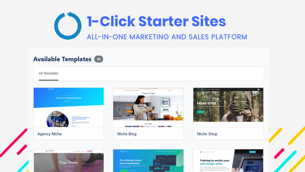 Niche Website Builder (Up to 100 Sites with Unlimited Monthly Page Views & Unlimited SSD Storage)