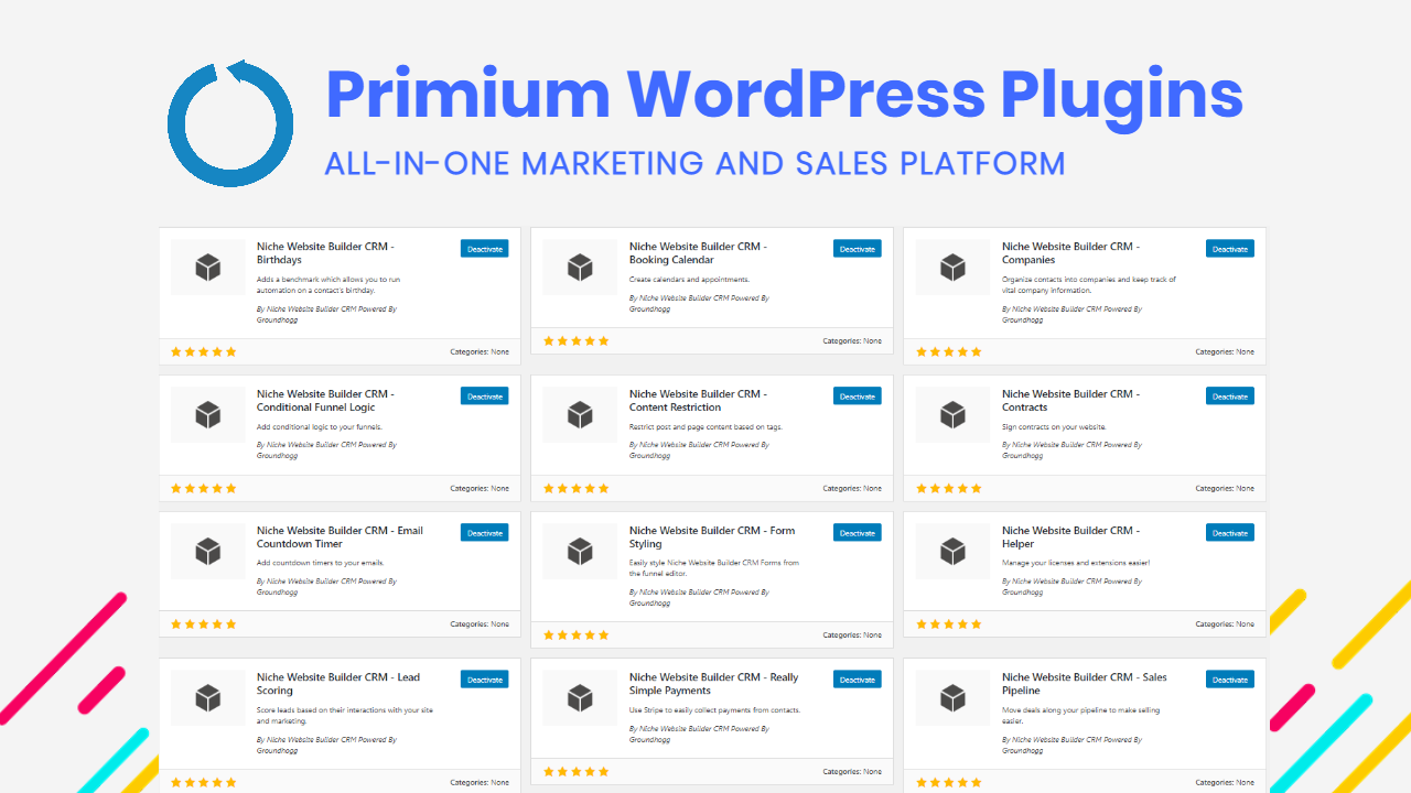 Niche Website Builder (Up to 100 Sites with Unlimited Monthly Page Views & Unlimited SSD Storage)