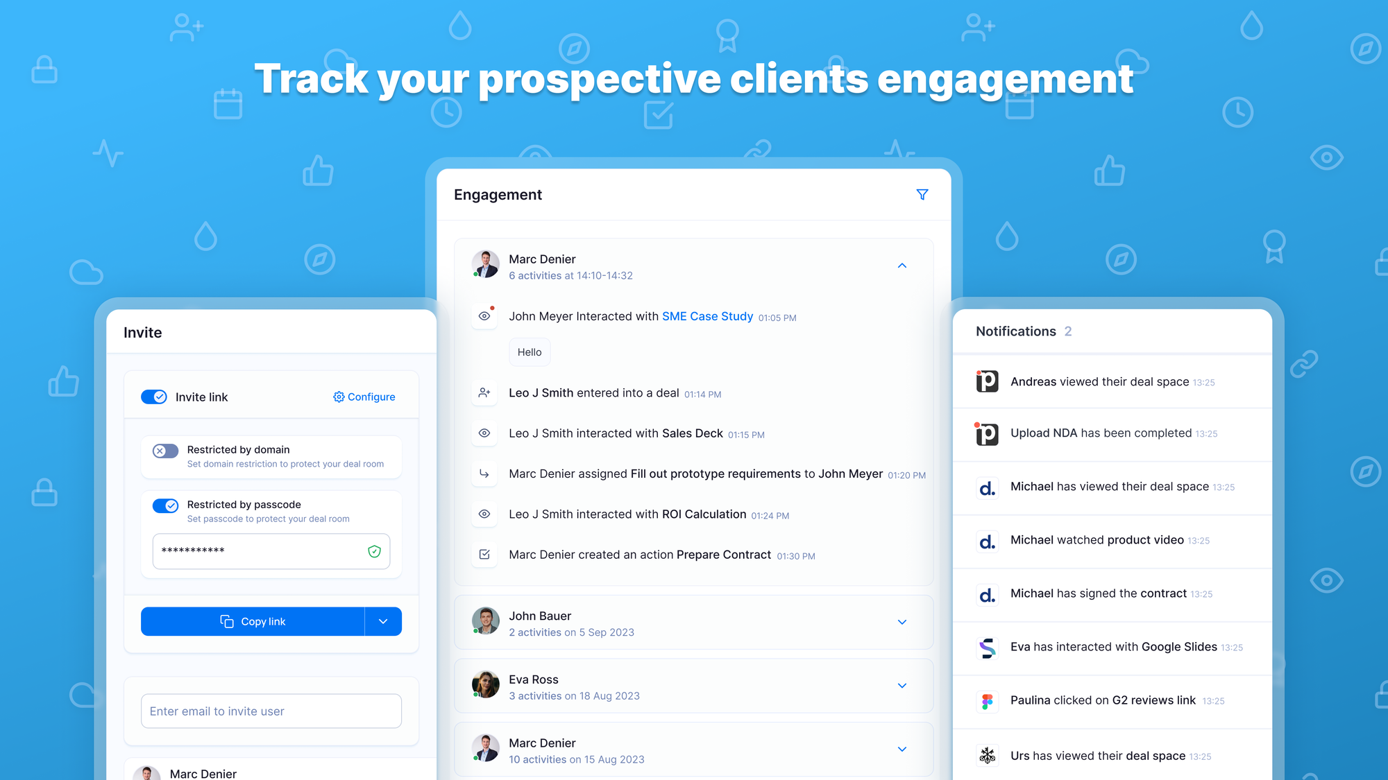 Tracking engagement