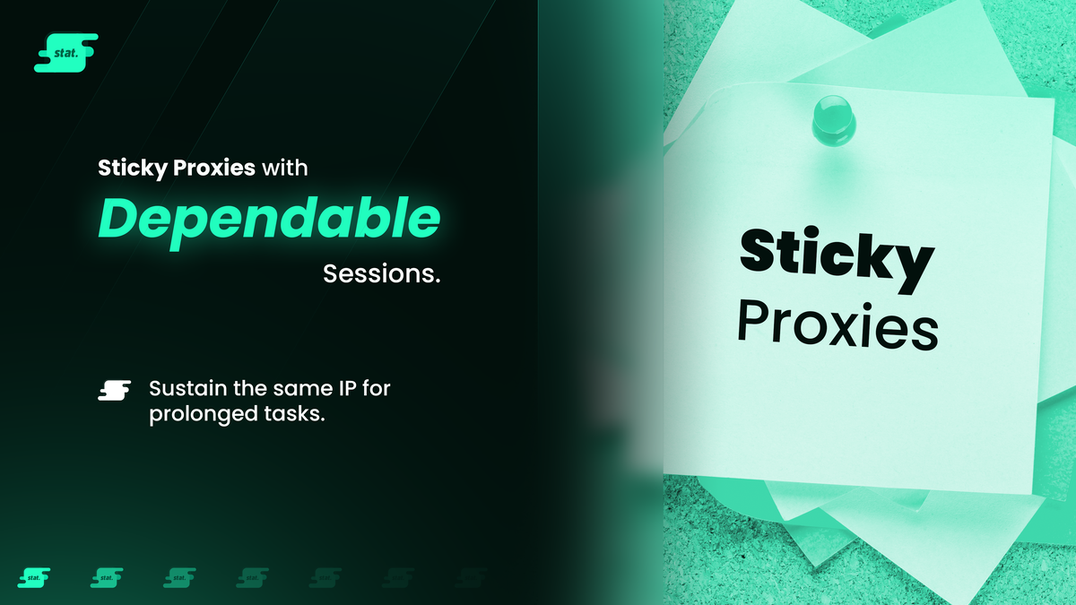 Static and “sticky” proxies