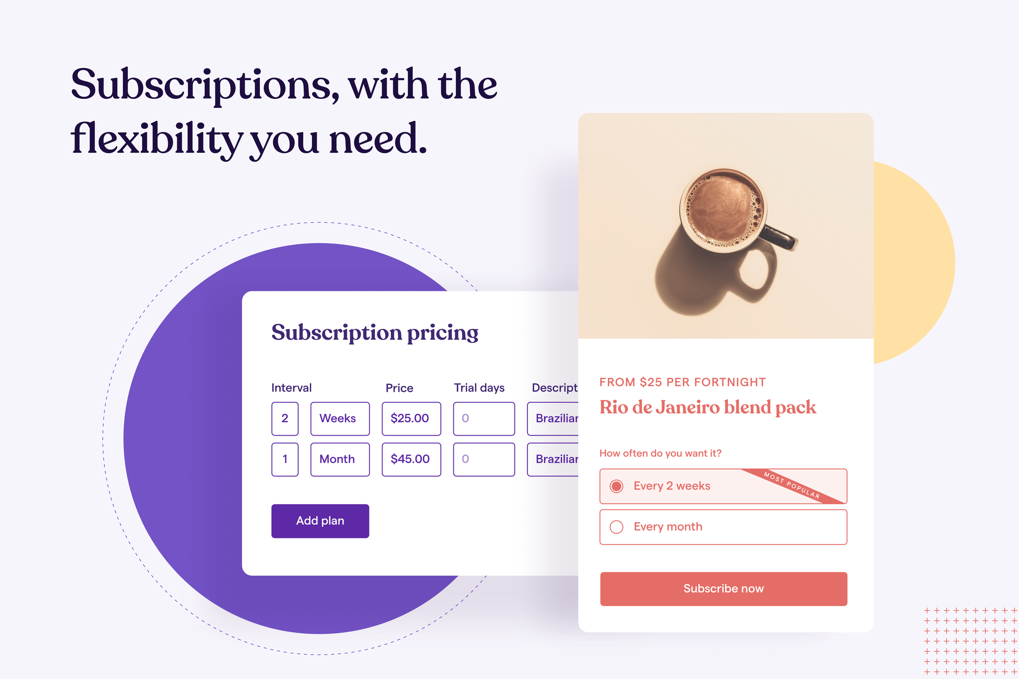 Subscription options