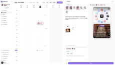Post composer with previews thumbnail