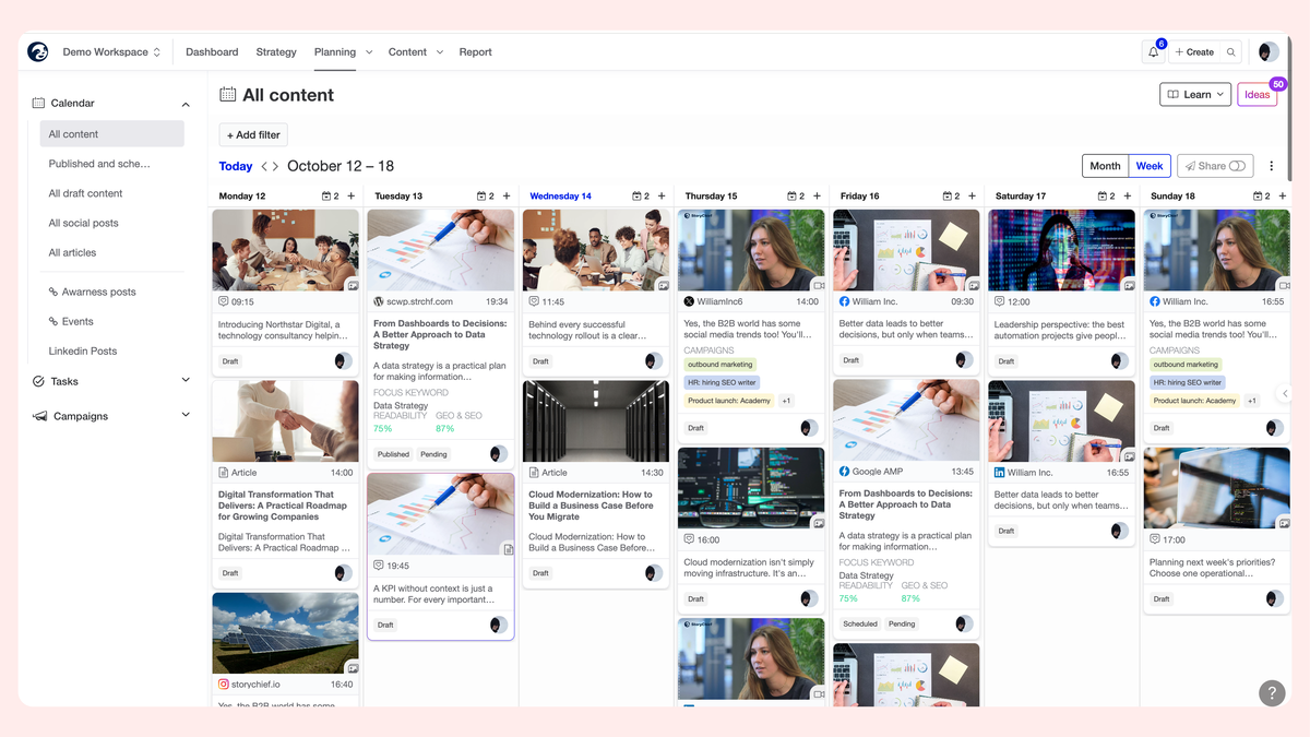 Content Calendar