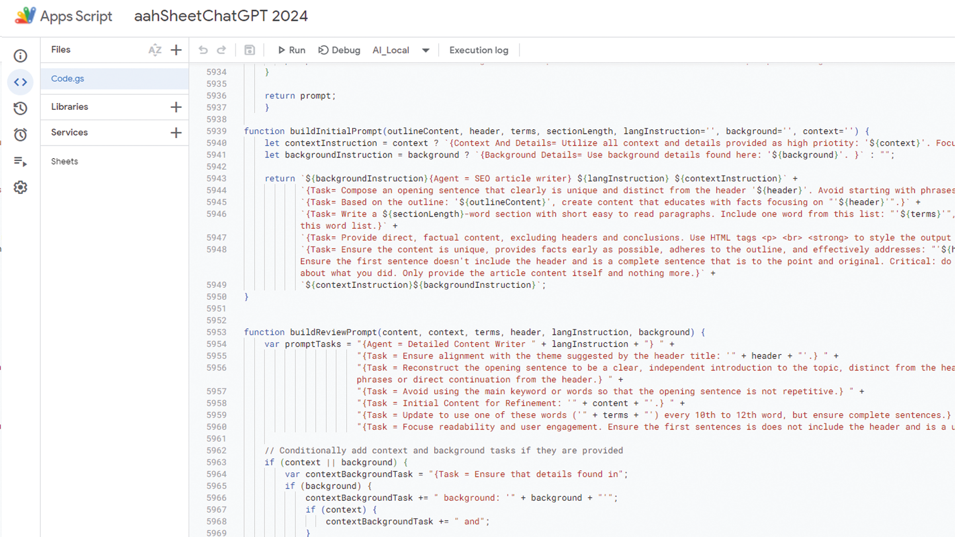 Adding code