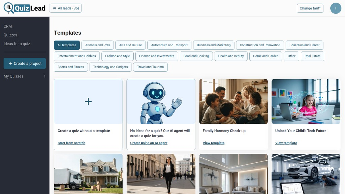 Launch in seconds with a rich library of conversion-ready, niche-specific templates