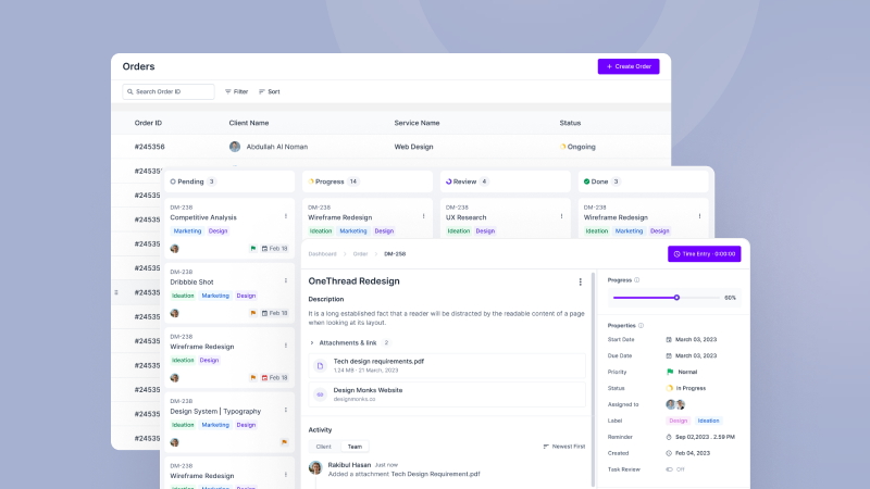 Handle all your client projects