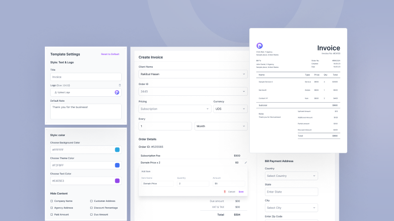 Send invoices and collect payments