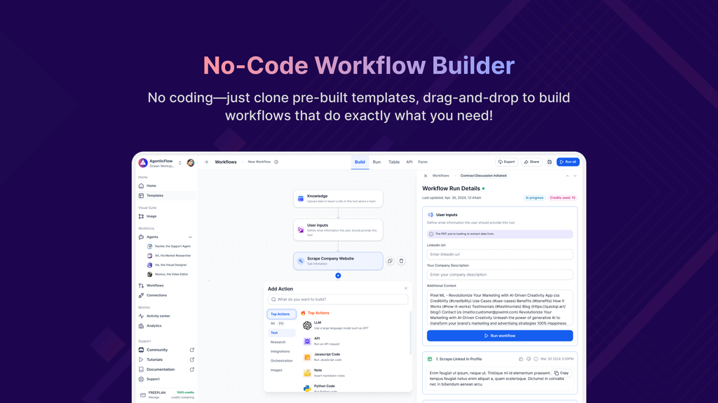 AgenticFlow - Build sales and marketing AI agents | AppSumo