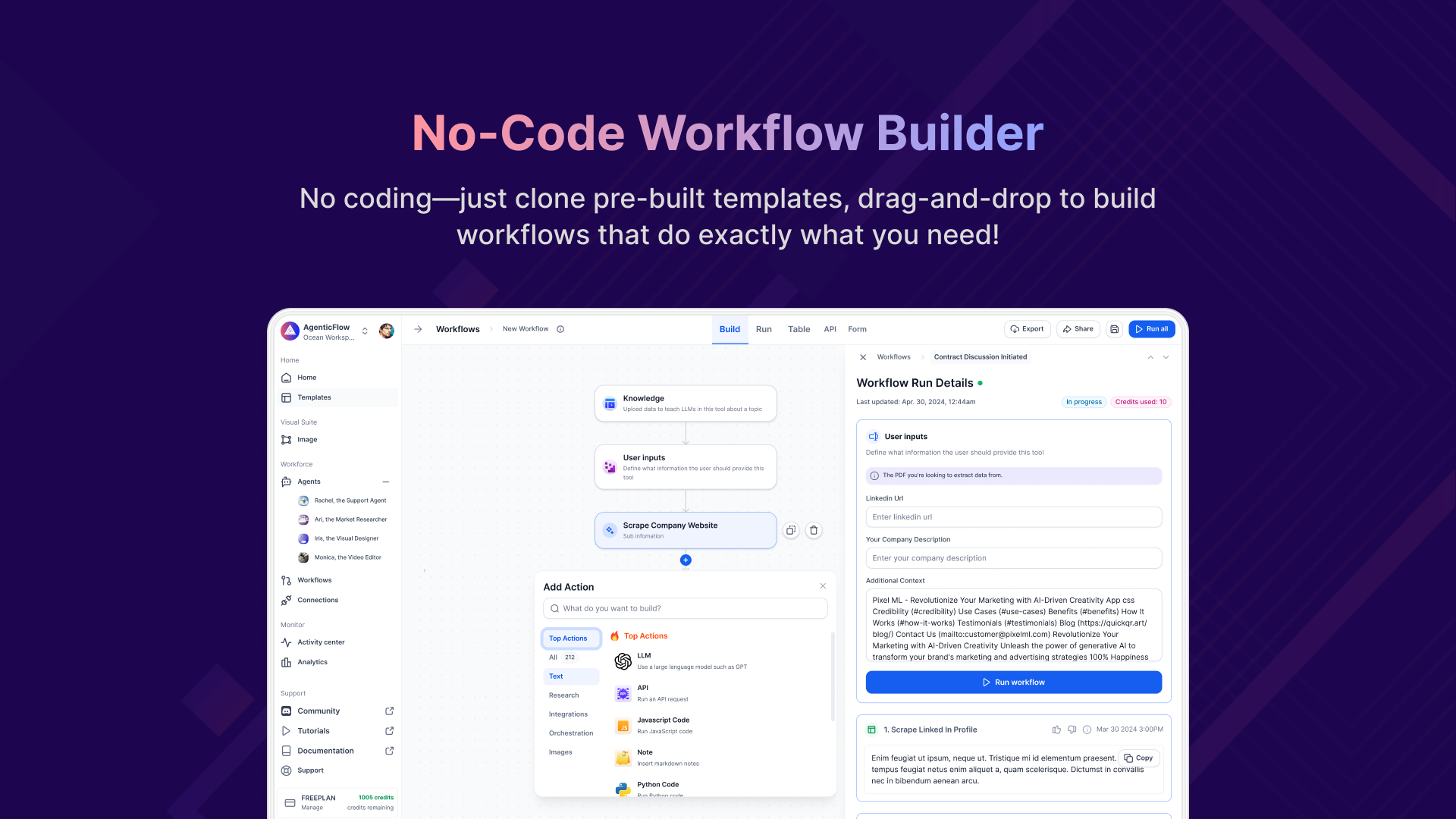 Workflow builder