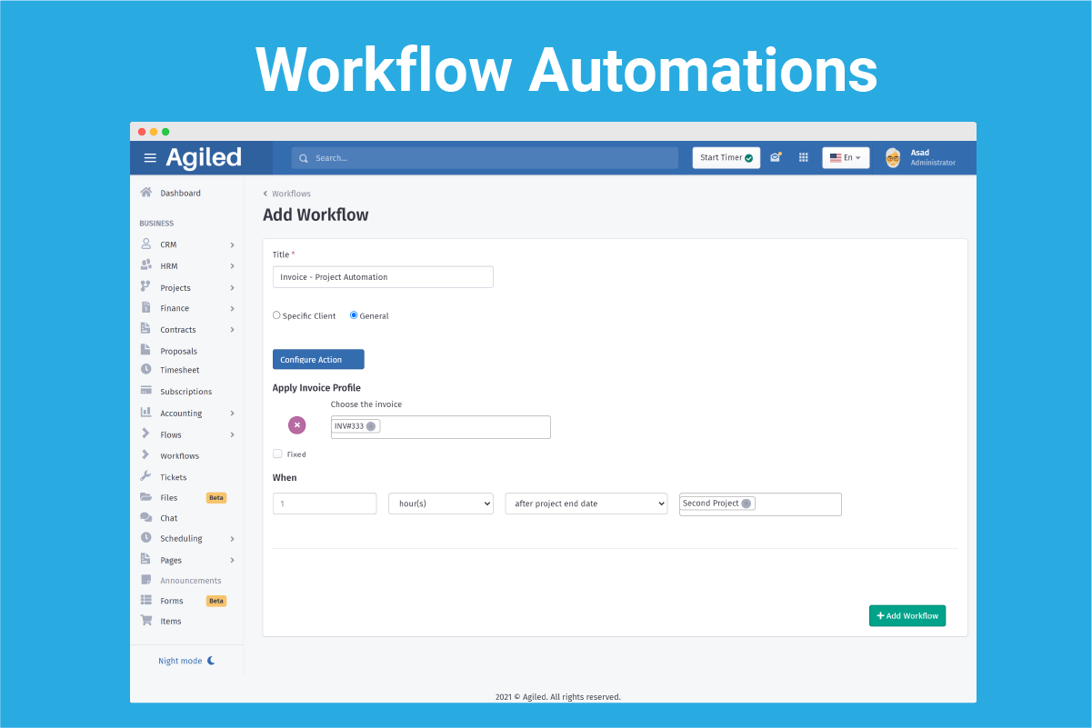 Workflow automations