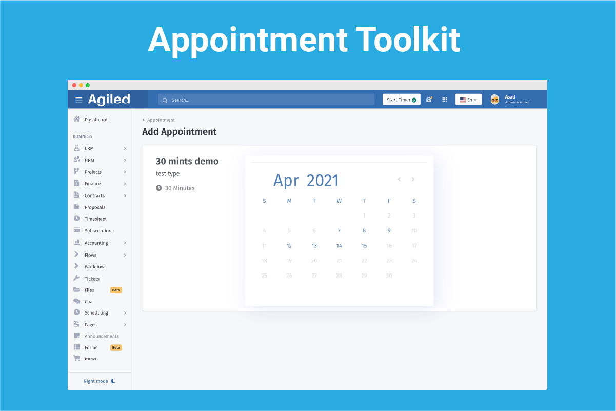 Appointment toolkit