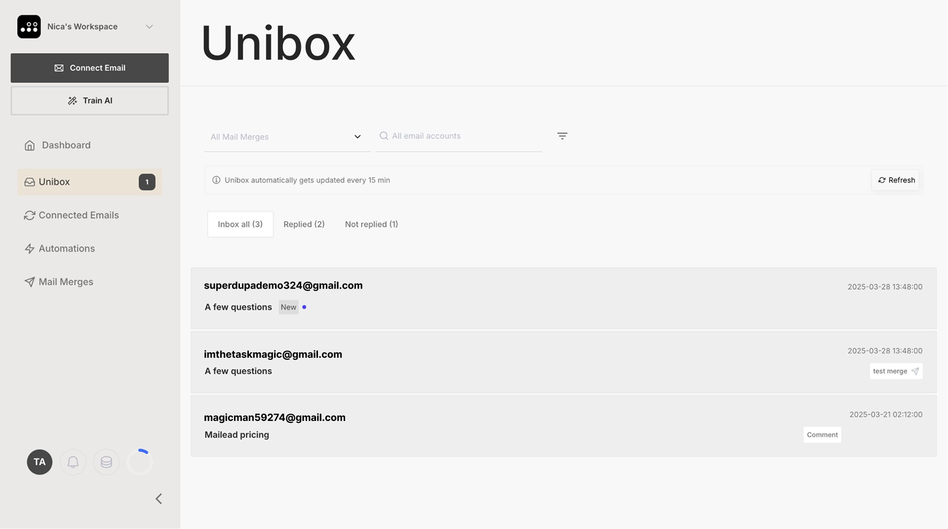 Unified support inbox