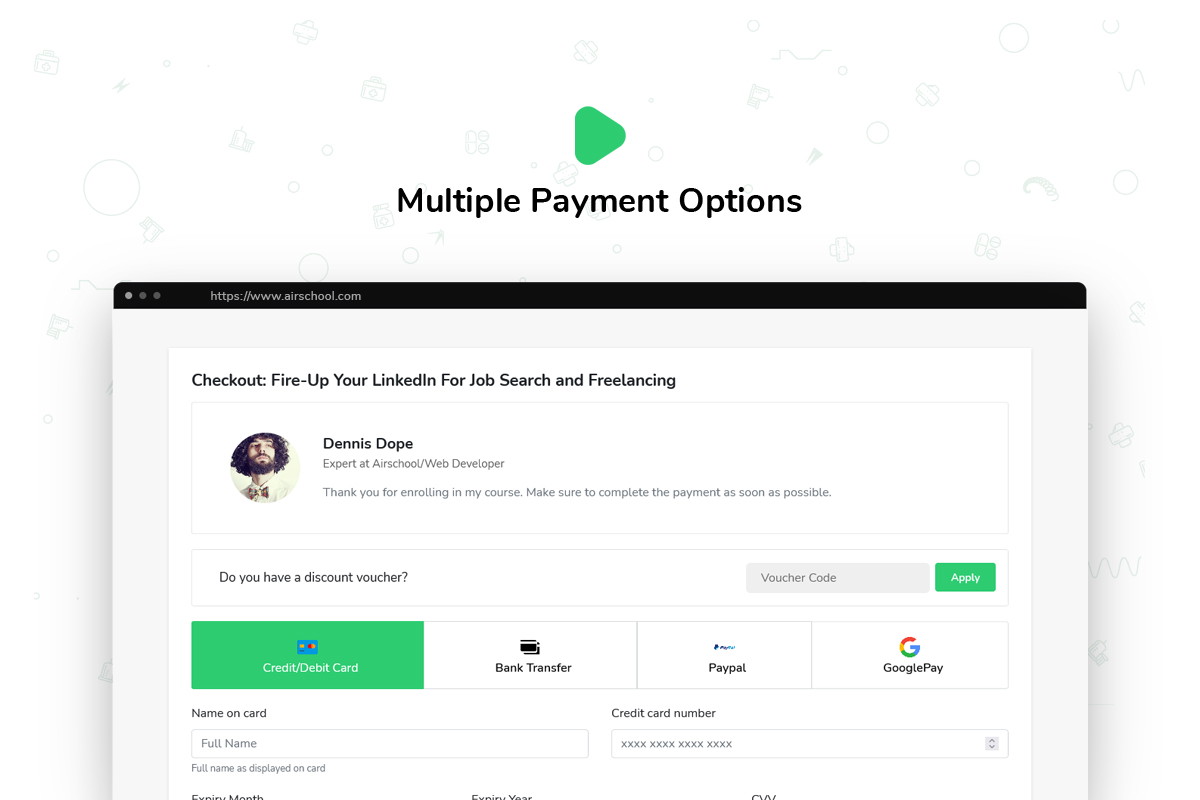 Payment options