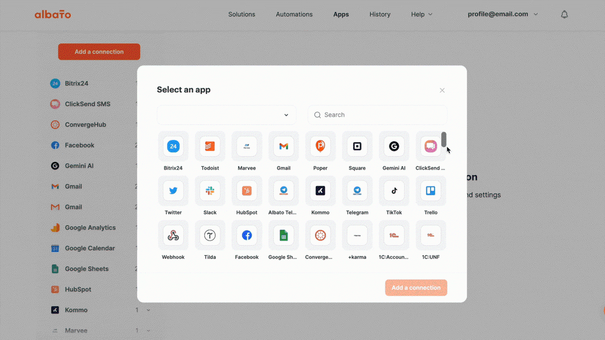 Transfer data between apps on autopilot
