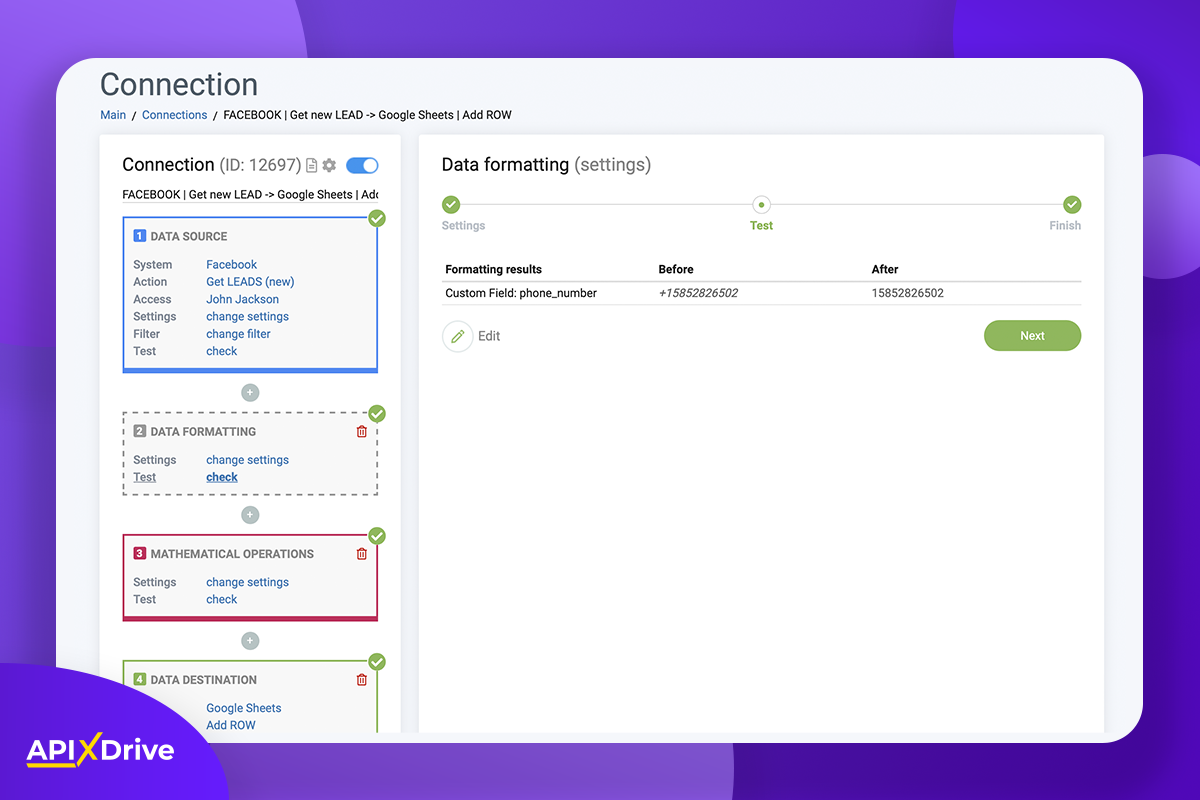 Tweak and transform data live