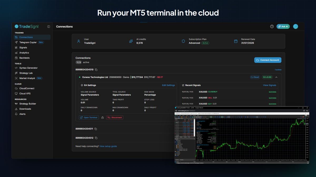 Keep MT5 running while you sleep